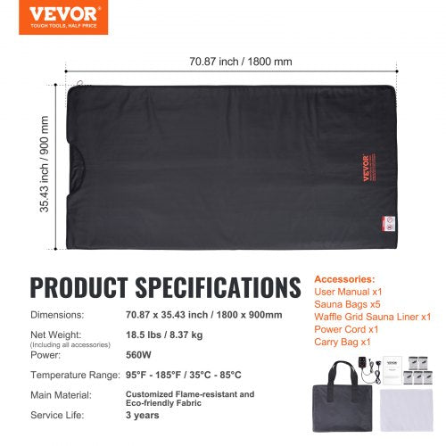 Sauna Blanket for Detoxification Portable Far Infrared Sauna for Home