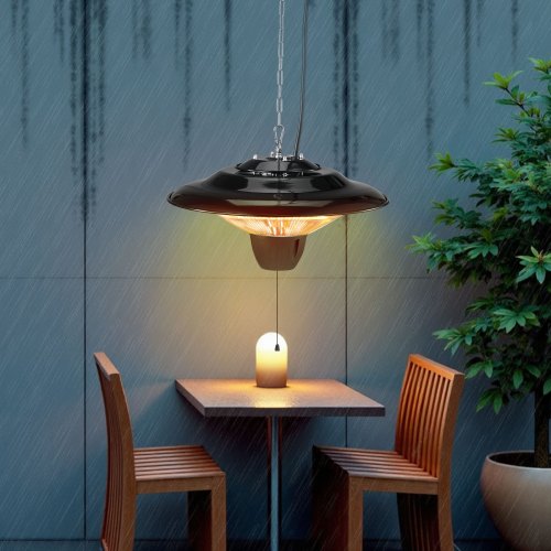 Hanging Patio Heater 1500W Electric Space Infrared Heater IP34 Protection