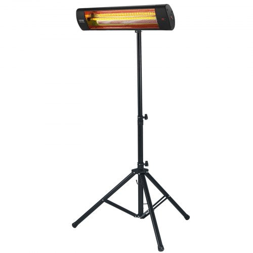 Infrared Heater 1500W Electric Space Heater with Remote Control LED Screen