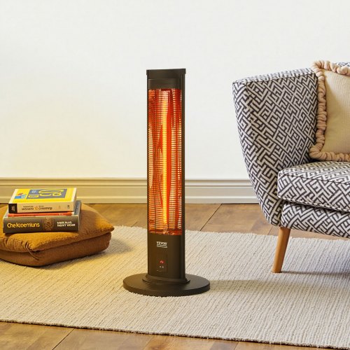 Infrared Heater 1500W Electric Space Heater with Remote Control 2 Speeds