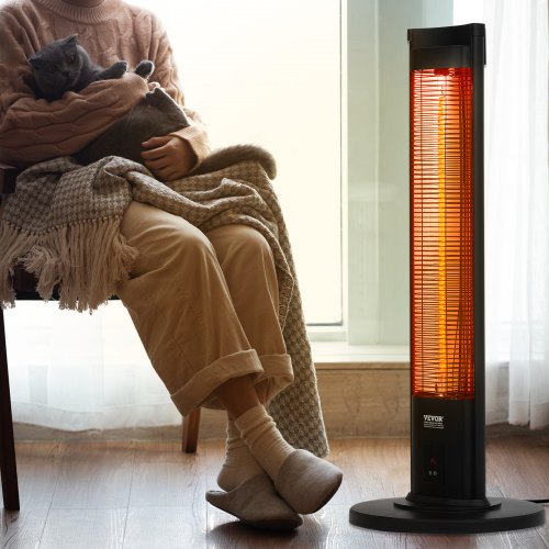Infrared Heater 1500W Remote Control Electric Space Heater Patio Heater w