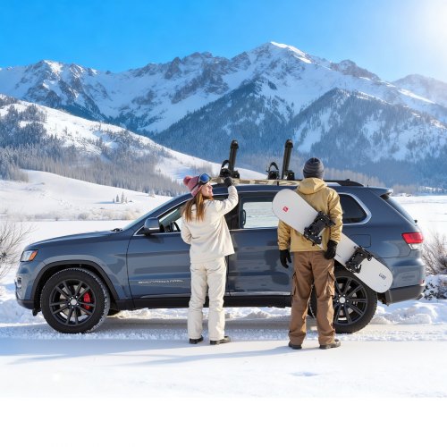 Ski Snowboard Roof Rack Carry Up To 6 Pairs Of Skis Or 4 Snowboards 2 Pcs 13 6