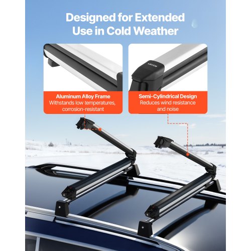 Ski Snowboard Roof Rack Carry Up To 6 Pairs Of Skis Or 4 Snowboards 2 Pcs 16 1