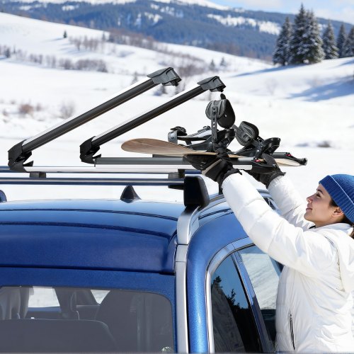 Ski Snowboard Roof Rack Carry Up To 6 Pairs Of Skis Or 4 Snowboards 2 Pcs 16 1