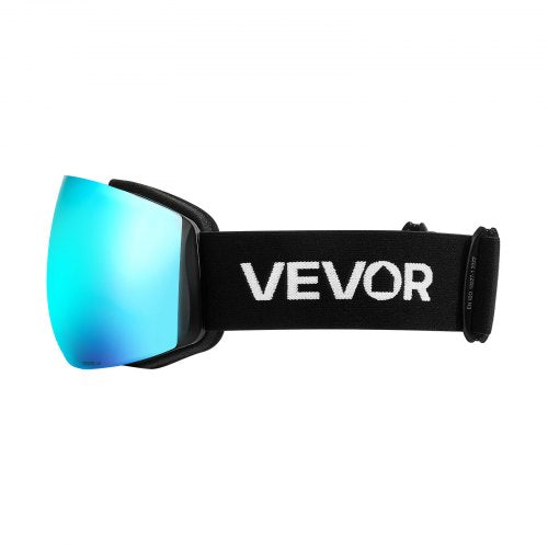 Frameless Ski Goggles Spherical Lens with Blue Revo Coating OTG Anti fog