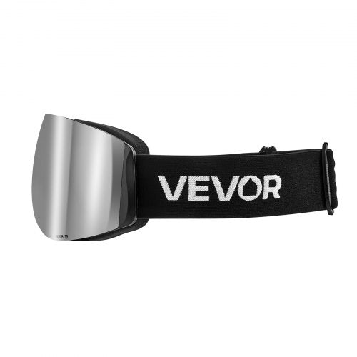 Frameless Ski Goggles Spherical Lens with Silver Mirror Revo Coating OTG