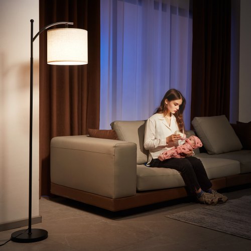 Dimmable Floor Lamp Color Temperature Brightness Adjustable Modern