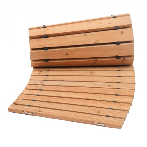 Wooden Garden Pathway 7 ft x 17 in NonSlip Curved Garden Walkway Roll