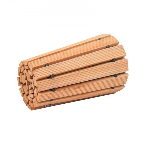 Wooden Garden Pathway 7 ft x 17 in NonSlip Curved Garden Walkway Roll