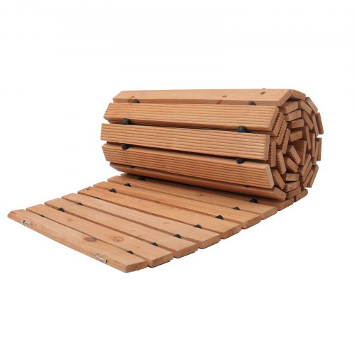 Wooden Garden Pathway 8 ft x 17 in NonSlip Curved Garden Walkway Roll