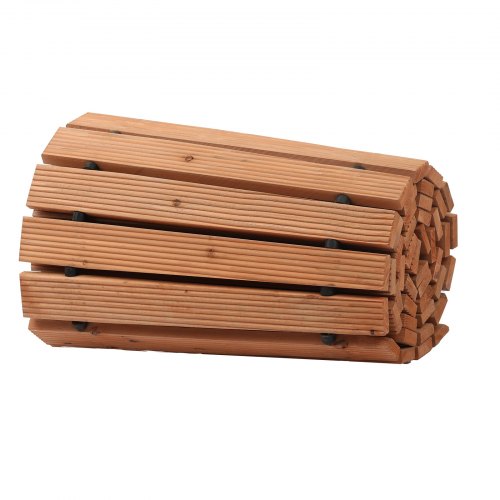 Wooden Garden Pathway 8 ft x 17 in NonSlip Curved Garden Walkway Roll