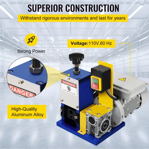 Automatic Electric Wire Stripping Machine05098Portable Dark Blue