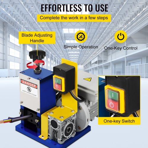 Automatic Electric Wire Stripping Machine05098Portable Dark Blue