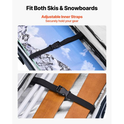 Snowboard Bag Up to 65 in165 cm Padded Skis Snowboards Bag for Air 1