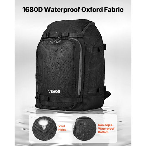 Ski Boot Bag 55L Snowboard Boots Travel Backpack for Men Women with Waterproof