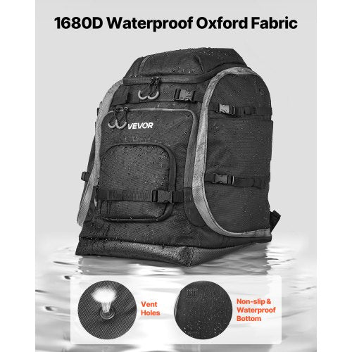Ski Boot Bag 70L Snowboard Boots Travel Backpack for Men Women with Waterproof