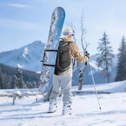 Ski Boot Bag 70L Snowboard Boots Travel Backpack for Men Women with Waterproof