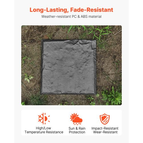 Garden Stepping Stones 4Pcs 155 x 15.5 in Decorative Stepping Stones with Stakes
