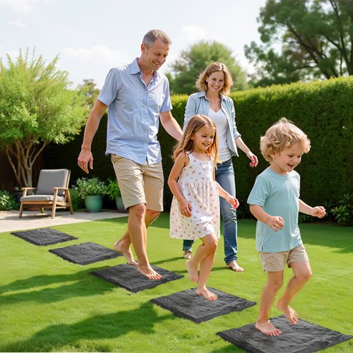 Garden Stepping Stones 8Pcs 155 x 15.5 in Decorative Stepping Stones with Stakes