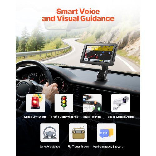 GPS Navigator for Car 7 inch Touch Screen 16GB GPS Navigation System