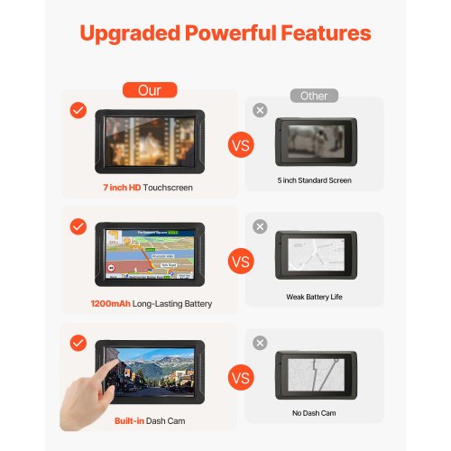 GPS Navigator for Car 7 inch Touch Screen 16GB GPS Navigation System