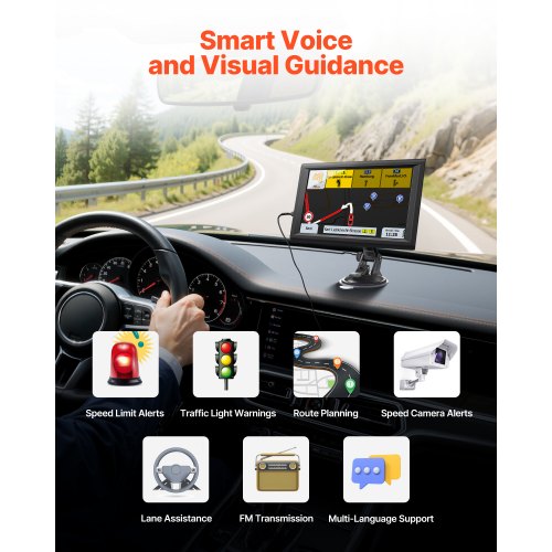 GPS Navigator for Car 9 inch Touch Screen 16GB GPS Navigation System