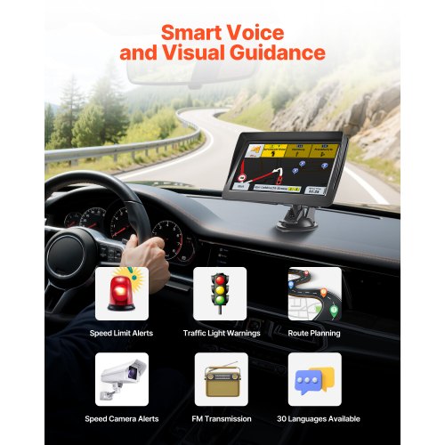 GPS Navigator for Car 7 inch Touch Screen 8GB GPS Navigation System