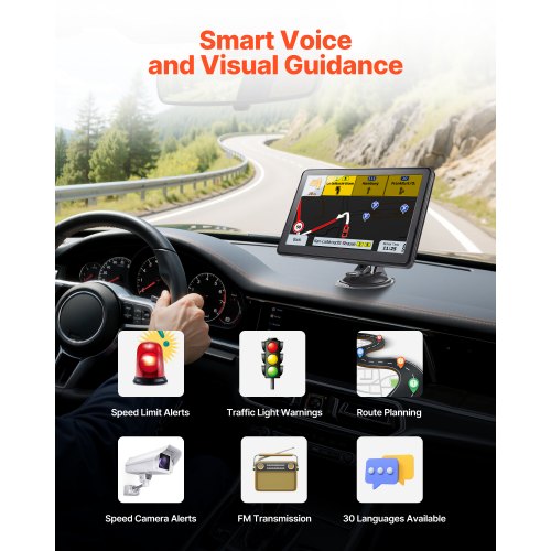 GPS Navigator for Car 9 inch Touch Screen 16GB GPS Navigation System 1