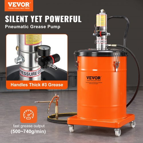 Grease Pump 10.5 Gallon 40L Air Operated Grease Pump with 13 ft High