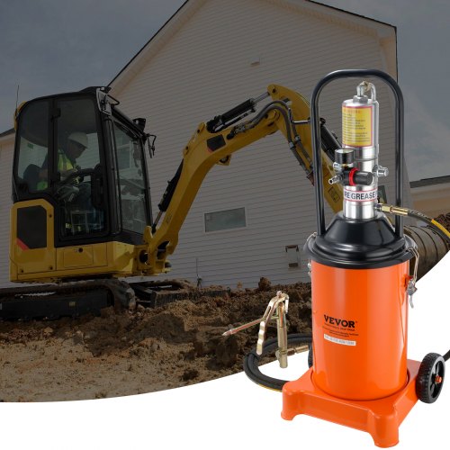 Grease Pump 3 Gallon 12L Air Operated Grease Pump with 13 ft High Pressure