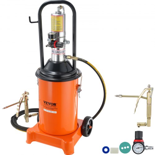 Grease Pump 3 Gallon 12L Air Operated Grease Pump with 13 ft High Pressure