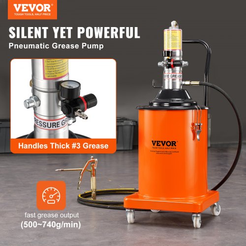 Grease Pump 5 Gallon 20L Air Operated Grease Pump with 13 ft High Pressure