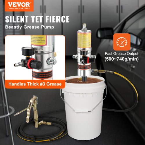 Grease Pump 501 Pressure Ratio Air Operated Grease Pump with 13 ft High