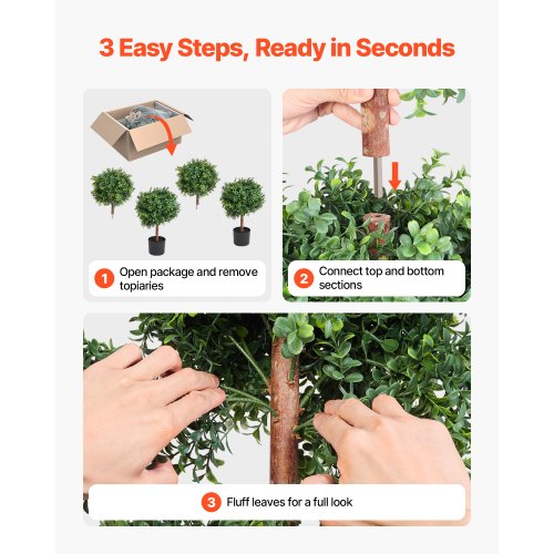 Artificial Topiary Boxwood Double Ball 2 Set 36 inch Faux Boxwood Plant