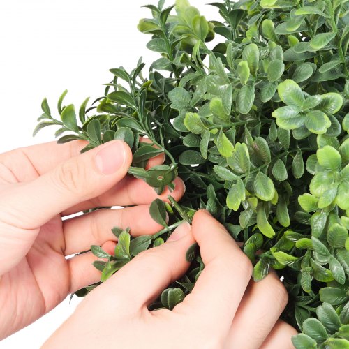 Artificial Topiary Boxwood Double Ball 2 Set 36 inch Faux Boxwood Plant