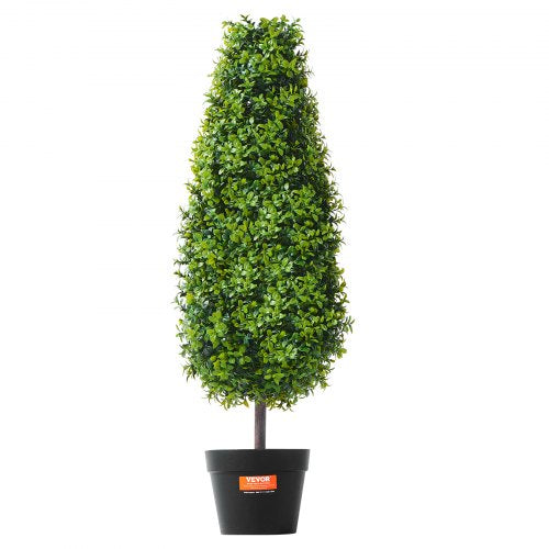 Artificial Boxwood Topiary Tree 36 inch Tall 2 Pieces Faux Topiary