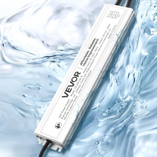 LED Driver 300 Watts 12V DC Waterproof IP67 Low Voltage Power Supply