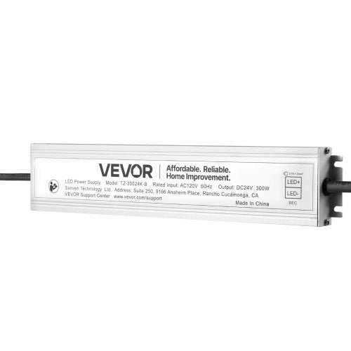 LED Driver 300 Watts 24V DC Waterproof IP67 Low Voltage Power Supply