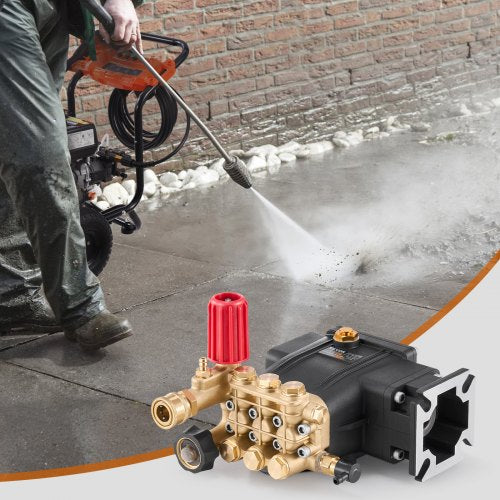 Pressure Washer Pump 34 Shaft Horizontal Triplex Plunger 3300 PSI
