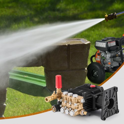 Pressure Washer Pump 1 Shaft Horizontal Triplex Plunger 4300 PSI 44GPM