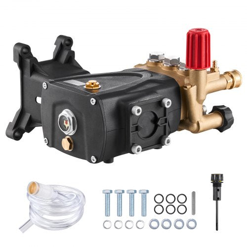 Pressure Washer Pump 1 Shaft Horizontal Triplex Plunger 4000 PSI 40GPM