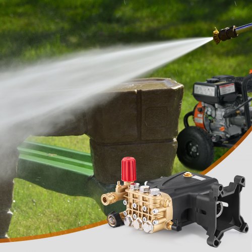 Pressure Washer Pump 1 Shaft Horizontal Triplex Plunger 4000 PSI 40GPM 1