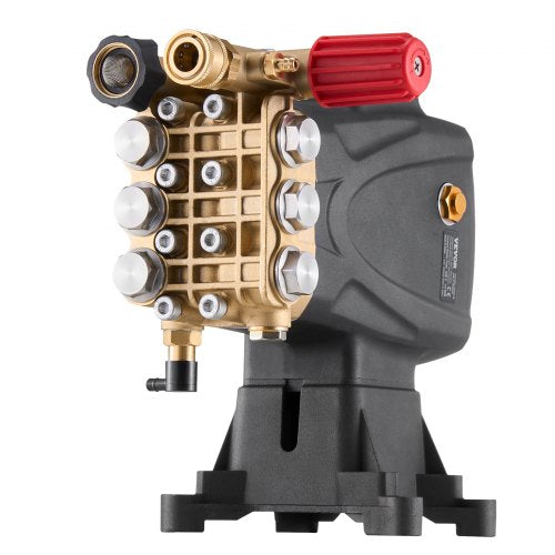 Pressure Washer Pump 1 Shaft Horizontal Triplex Plunger 4000 PSI 40GPM 1