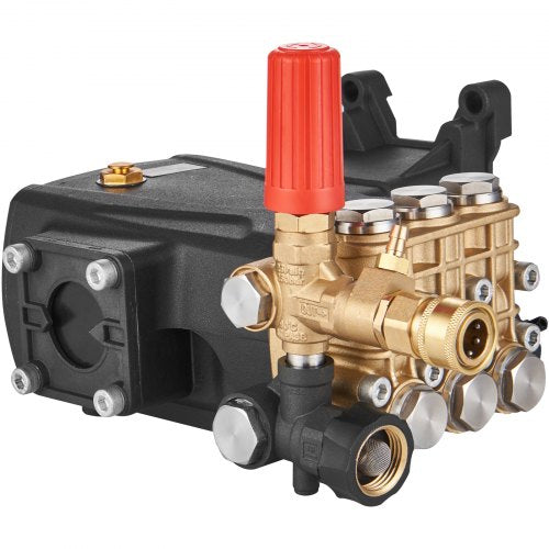 Pressure Washer Pump 1 Shaft Horizontal Triplex Plunger 4400 PSI 4 GPM
