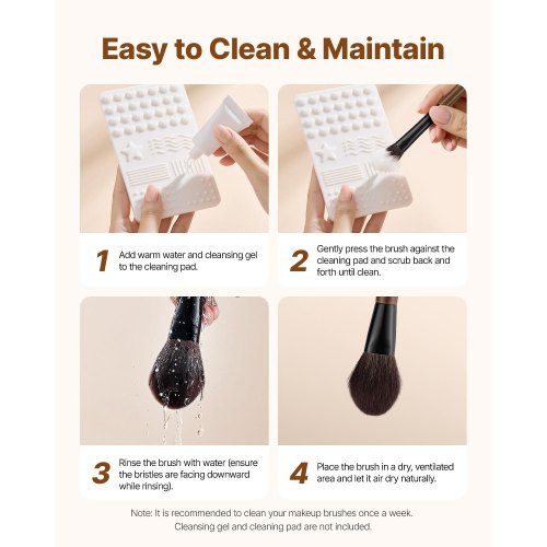 9Piece Makeup Brush Set for Foundation Blending Eyeshadow Professional