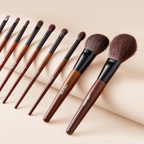 9Piece Makeup Brush Set for Foundation Blending Eyeshadow Professional