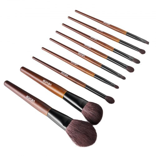 9Piece Makeup Brush Set for Foundation Blending Eyeshadow Professional
