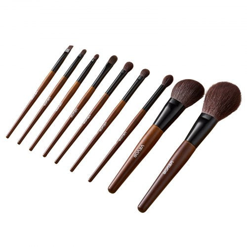 9Piece Makeup Brush Set for Foundation Blending Eyeshadow Professional