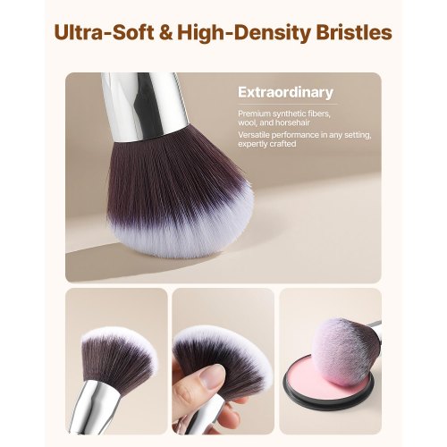 34Piece Makeup Brush Set Professional Brushes Kit for Foundation Blending