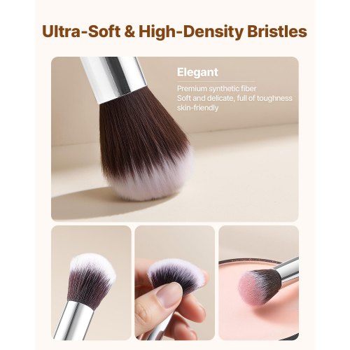 15Piece Makeup Brush Set for Foundation Blending Eyeshadow Professional